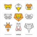 Animals jungle origami 11