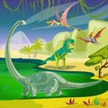 Animals Jurassic Composition