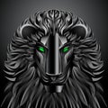 Animals lion black technology cyborg metal robot