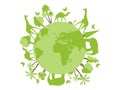 Animals on the planet, animal shelter, wildlife sanctuary. World Environment Day.