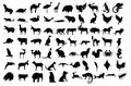 Animals set collection icons Royalty Free Stock Photo