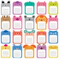 Animals text box set Royalty Free Stock Photo