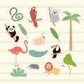 animals tree tropical Royalty Free Stock Photo