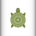 Animals. Turtle. Vector drawing. Royalty Free Stock Photo