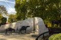 Animals in War memorial, monument which commemorates all animals who have served under British military command.