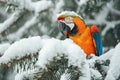 Animals in the wrong place global warming climate changes AI generated