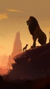 Animated Art Inspired By Disney\'s The Lion King