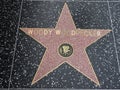 Animated Character Woody Woodpecker star with Movie Logo on Hollywood Walk of Fame