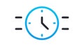 Animated Clock Timer Icon Vector, Time Speed Symbol, vector design Generative AI Royalty Free Stock Photo