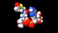 Animated 3D ball-and-stick and spacefill model of acetyl-CoA