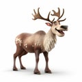 3d Pixar Caribou Photorealistic Reindeer In Frozen Style