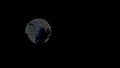 Earth Animated Black Background