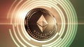 Animated Ethereum symbol