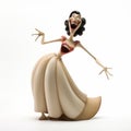 Animated Exuberance: 1920s-1930s Female Doll Figure With Bendy Limbs