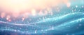 Animated floating particles in a smooth, slow wave pattern, evoking a sense of peaceful breathing