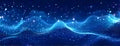 Animated floating particles in a smooth, slow wave pattern, evoking a sense of peaceful breathing