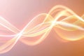 animated glowing curves in gold continuously evolving in fluid motion, with gentle ripples of light
