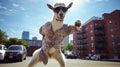 Animated Goat Hip Hop Dancing With Urban Grittiness And Exuberance