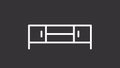 Animated homeware white line icon