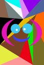 Animated image of a circular background