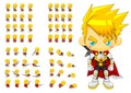 Animated Knight Character Sprites Royalty Free Stock Photo