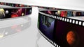 Animated loop-able rotating film reels 4K