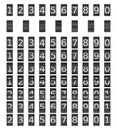 Animated Mechanical Panel Change Process Stages Timer Vector Illustration