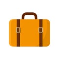 Flat Travel Bag Icon Clipart Isolated Vector on White Background