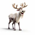 Animated Photorealistic Renderings Of A Smiling Caribou