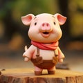 Animated Pig On Stump: A Miniaturecore Masterpiece