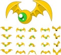 Animated Bat Monster Character Sprites