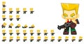 Cute Soldier Character Sprites
