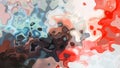 Animated twinkling stained background full HD seamless loop video - watercolor splotch liquid effect - color orange red blue brown