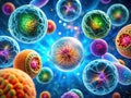 Animated Visualization of Mitosis Stages of Cell Division and Cell Cycle Explained Royalty Free Stock Photo