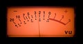 Animated vu meter