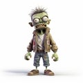 Animated Zombie Character In The Style Of Bill Gekas