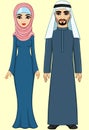 Animation Arab family