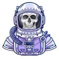 Animation Astronaut skeleton in a space suit. Royalty Free Stock Photo
