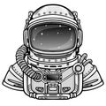 Animation Astronaut in a space suit. Royalty Free Stock Photo