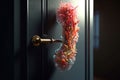 animation of bacteria crawling on a door handle