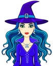 Animation beautiful witch.