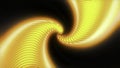 Animation of bright swirling stream of energy. Motion. 3D swirling flow of energy on black background. Luminous bright