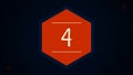 Animation of counting to 25. Stylish Animation of numbers 0 to 25. Count to twenty five. Countdown to 25. Digital timer Royalty Free Stock Photo