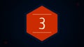 Animation of counting to 25. Stylish Animation of numbers 0 to 25. Count to twenty five. Countdown to 25. Digital timer Royalty Free Stock Photo