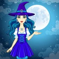 Animation cute witch