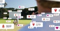 Animation of digital data processing over diverse cricketers on field