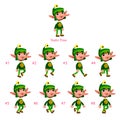Animation of Dwarf walking. Royalty Free Stock Photo
