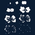 Animation explosion. Animation of smoke. Sprite for games.