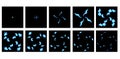 Animation fiery crater. Storyboard to animate the explosion. Games animation effect.