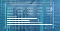 Animation of financial data processing over computer severs